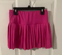 Pink Pleated Tennis Skirt