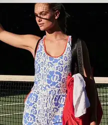 Free People FP Movement High Volley Shortsie - Bay Breeze Combo