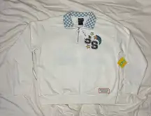 NWT BoxLunch Exclusive Sesame Street Women’s Quarter Zip Crewneck Sweater Large