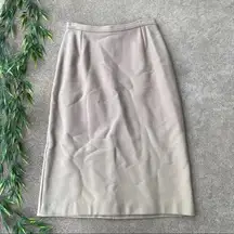 Dolce & Gabbana Pencil Skirt Womens 2 Beige Camel Career