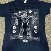 Gildan Power Rangers Navy Blue T - Shirt - L