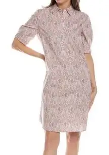 J. McLaughlin Arisa Cotton Popover NWT Floral Bird  Shirt Dress sz XL