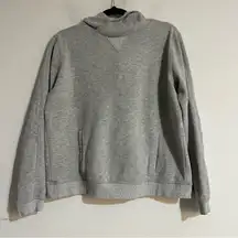 Marine Layer Grey Pullover Hoodie Quilted Elbow Patches Size Large
