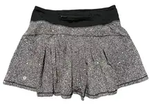 Circuit Breaker Skirt II Tall 15" Skirt Size 4 Black White Splatter