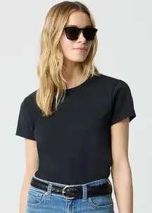 NWT J. Crew Essential Short-sleeve Crewneck Tee Black