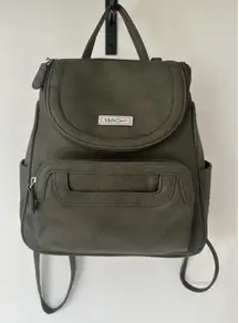 MultiSac‎ Bag Backpack Green Multiple Compartments Adjustable Strap Purse