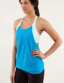 Lululemon  | Practice Freely Tank Beach Blanket Blue / Aquamarine Size 2