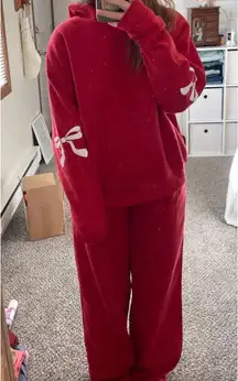 Edikted Bonnie Bow Set Hoodie and Sweatpants