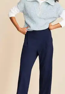 Lou & Grey Navy Blue Wanderweave pants size M