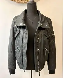 Georgina Bomber Jacket Size Medium (Missing Fur Collar)