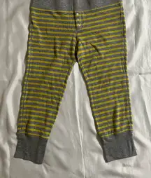 J. Crew Gray and Yellow Pajama Pant