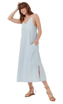 Pact Women’s Denim Chambray Cami Dress