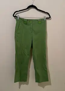 Green Capri pants size 4