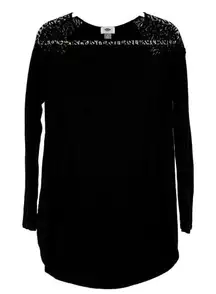 Old Navy Tulip Hem Slide Slits Lace Top Medium