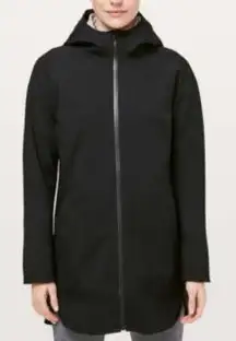 Lululemon Glyde Along Soft Shell Long Parka Rain Jacket