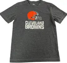 Majestic Shirt Womens Small Grey Cleveland Browns CoolBase Short Sleeve NFL Tee