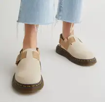 Dr. Martens Jorge II Water Resistant Slingback Clog Parchment Beige size 11