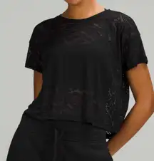 Lululemon Cates Tee Shirt Veil Burnout