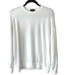 Women’s Sweatshirt Classic Crewneck Long Sleeve 141005 White/Ivory Size M