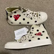 Converse Comme des Garcons Play x  Play One Heart  Sneakers Woman size 10 Men 8