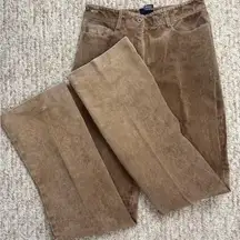 Etcetera Vintage Women 100% Genuine Leather Pans Size 2 Brown.  #213