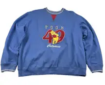 Disney Sweatshirt Winnie the Pooh Women's Size Large Crewneck EUC Casual Fun