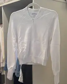 ATHLETA |  White Zip-Up Jacket | Size: Small