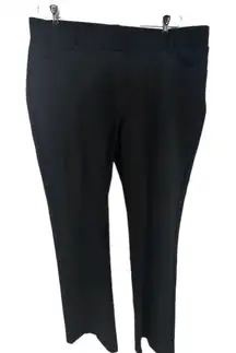 Betabrand 1X Petite Black Dress Pant‎ Yoga Pants Women's Pull On Stretch
