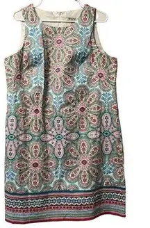 London Style Collection Sleeveless Dress Colorful Size 16 Cottagcore‎ Floral