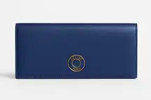 Celine Blue Large Leather Wallet