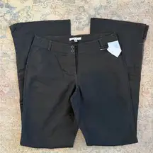 CAbi NWT Olive Button-Front Pants With Zipper Detail