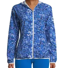 Tory Sport Floral-Print Packable Performance Jacket Navy Alpine Floral XS