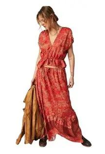 Free People Dreambound Set Red Small New