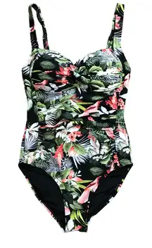 Nip Tuck Black Isle of Waimea Joanne‎ Tummy Control Swimsuit Women's Size 4