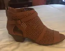 Brown Low Heeled Booties