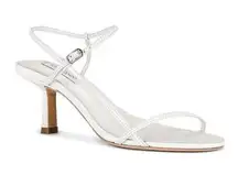 Tony Bianco Caprice Heels in White Kid Leather 9 with box Womens Sandals