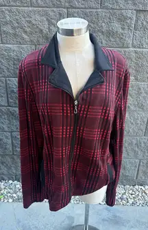 NWT N touch plaid ponte‎ Women's Sweatshirt Size XL