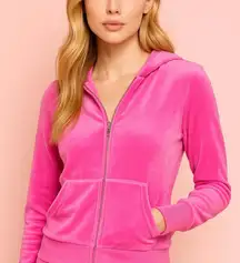 Juicy Couture Pink Velour Tracksuit Set NWT Back Rhinestone Logo OG Bling Sz L