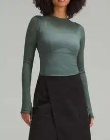 Lululemon Mesh Mixed Long-Sleeve Shirt