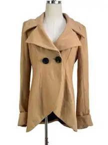 Bebe Wool Camel Coat Y2K