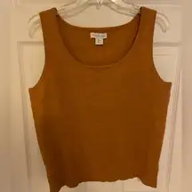 Rachel Zoe  tan sleeveless sweater in size large