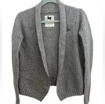 Open Front Cardigan in Gray S