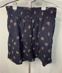 Madewell Floral Button Front Corduroy Mini Skirt Womens SMALL‎