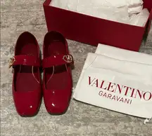 valentino garavani vlogo locker ballerina flats