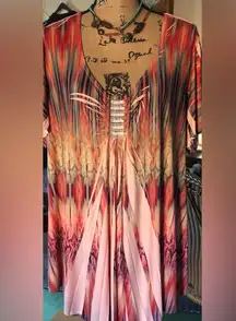 Live & Let Live 3XL Vibrant Multicolor Tunic