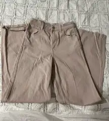 H&M Tan Jeans Wide-Leg