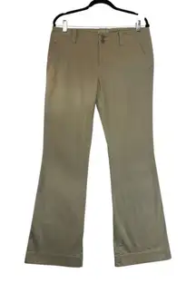 American Eagle Outfitters Women Khaki Bootcut Flare Pants Y2K 90s Retro Sz 10