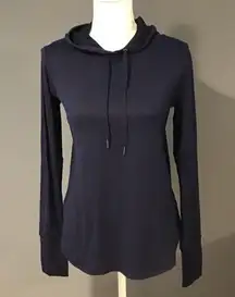 GAIAM Marissa Navy Lightweight Hoodie with Thumb Holes Size Medium