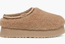 UGG Tazz Maxi Curly Genuine Shearling Platform Slippers