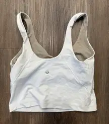 Lululemon White Align Tank Top Athletic Cropped Activewear Casual Layering 6